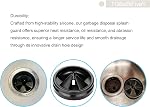 2 Pack Garbage Disposal Splash Guard, Removable Quiet Collar Drain Plugs, for InSinkErator Evolution Series QCB-AM Sink Baffle Drain Cover 3 3/8 Inch