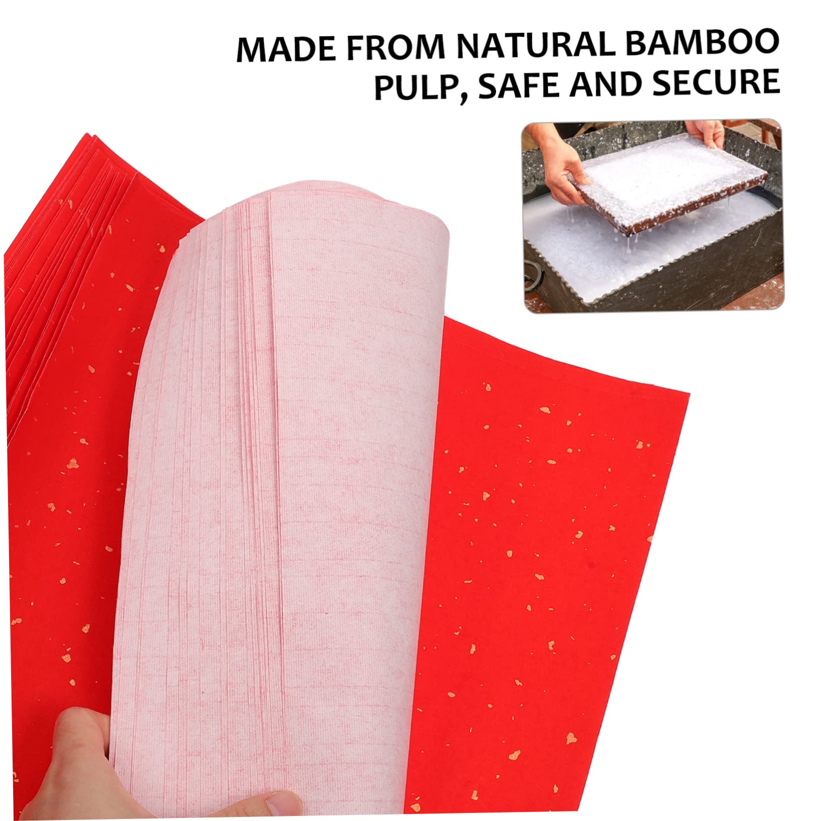 240feuilles Papier De Fu pour Printemps De Papier à Écriture pour Décorations De Fête Et Écriture Traditionnelle Épais Et Naturel Lot