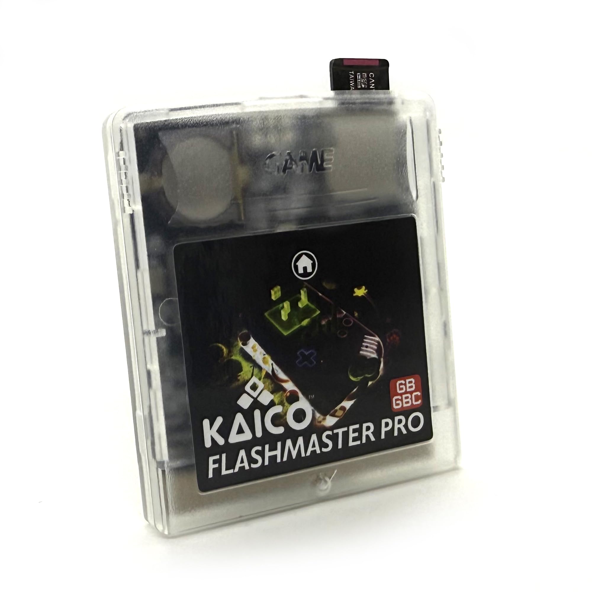Kaico GB/GBC Flashmaster ED Pro - Cartucho de flash de color Game Boy & Game Boy - Ahorra estados - Cargador de tarjetas SD - Sin regiones - Soporta trucos Homebrew y ROM