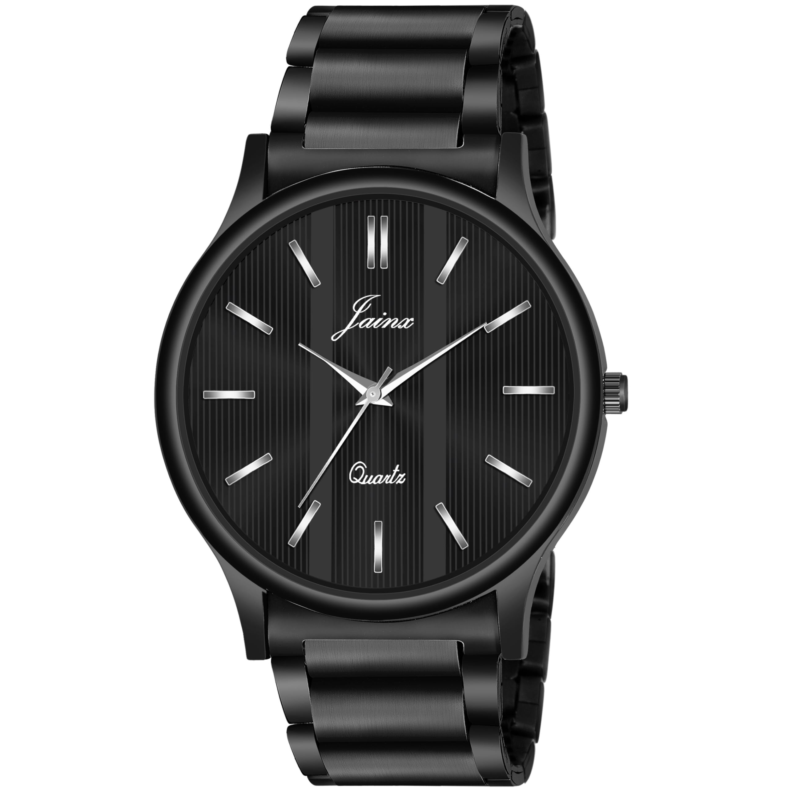 jainx Metal Chain Black Analog Wrist Watch for Men - JM1182 (B0CMX73YJ7) Amazon Price History, Amazon Price Tracker