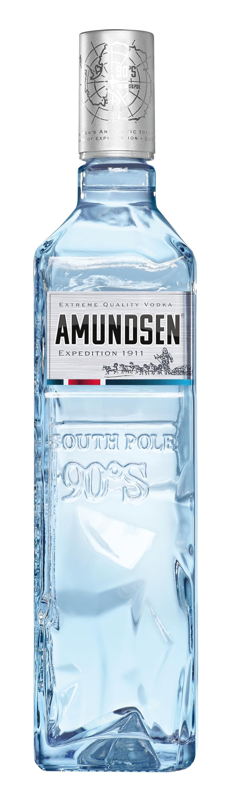 AMUNDSEN Vodka (1 x 700 ml), kristallklarer Vodka mit 6-stufiger Destillation, besonders weicher & reiner Geschmack, Hommage an die unberührte Antarktis, 37,5% Alk.