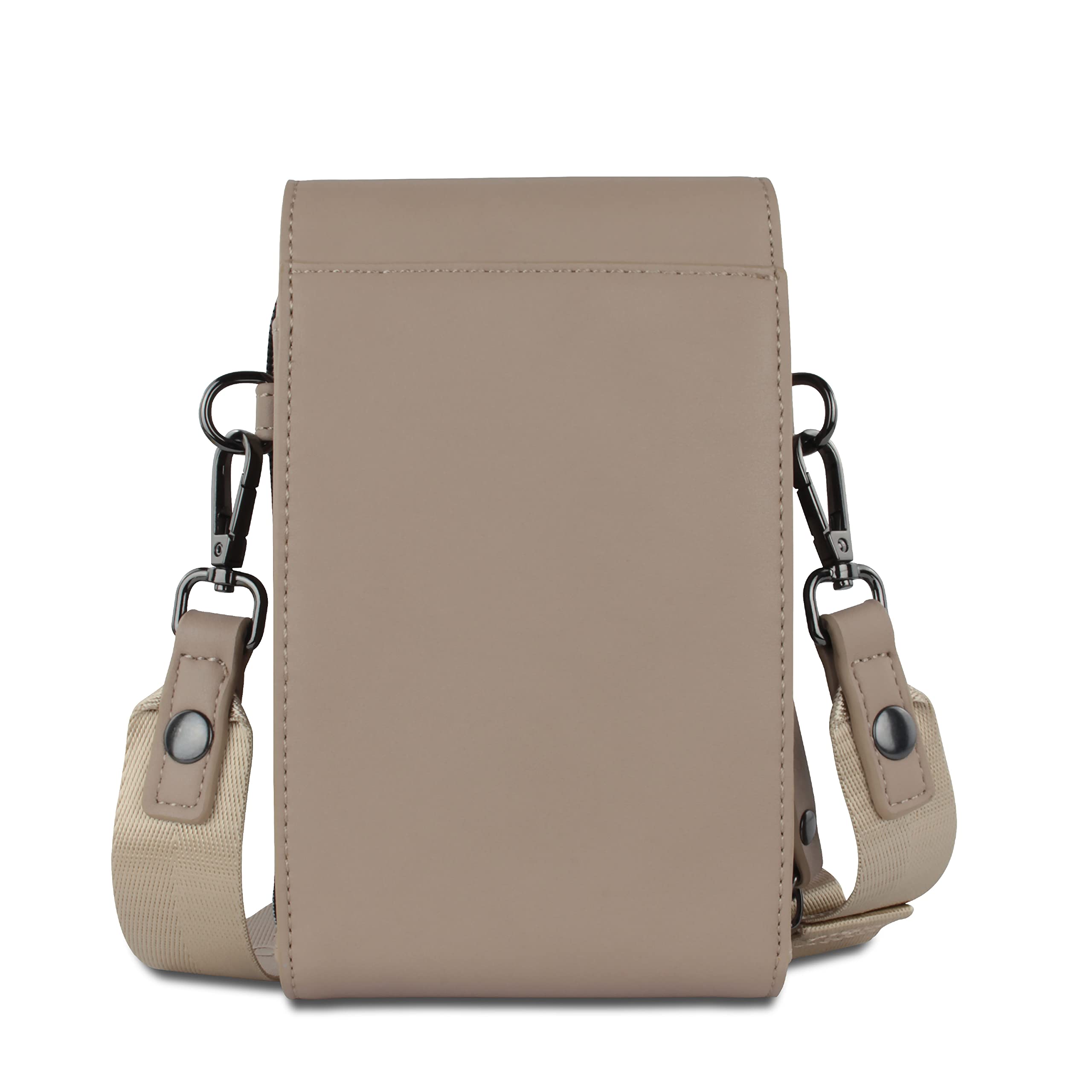 bugatti Almata Umhänge-Geldbörse mit Smartphone-Fach, Crossover Tasche für Damen, sand
