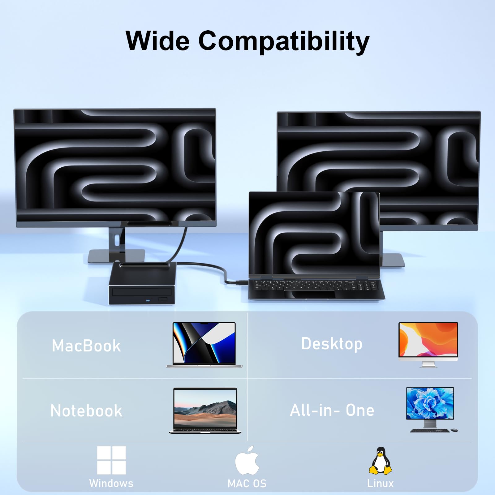 Amazon.co.jp: MthsTec 4 in 1 外付けブルーレイドライブ、16X