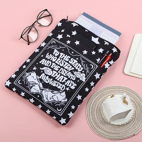 Miniatura 10 de JNIAP ACOTAR - Funda de libro inspirada en Acotar Velaris, regalo de Acotar, mercancía de Acotar, regalos para amantes de los libros, fundas para