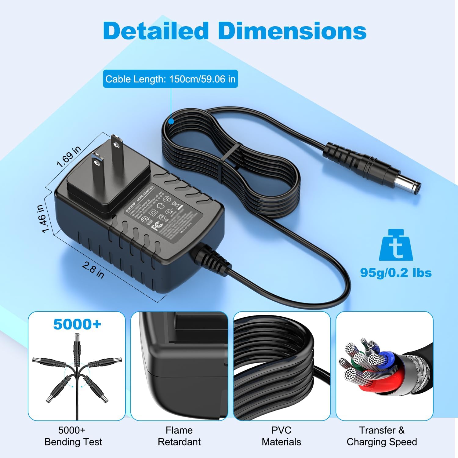 Quick Charge for Snow Joe & Sun Joe 24V Battery, 24VCHRG-QC iON+ Charger for iBAT24 & 24VBAT Series Batteries, iBAT24-LT, iBAT24-XR, 24VBAT-LTE, 24VBAT-XR AC Adapter - Image 4