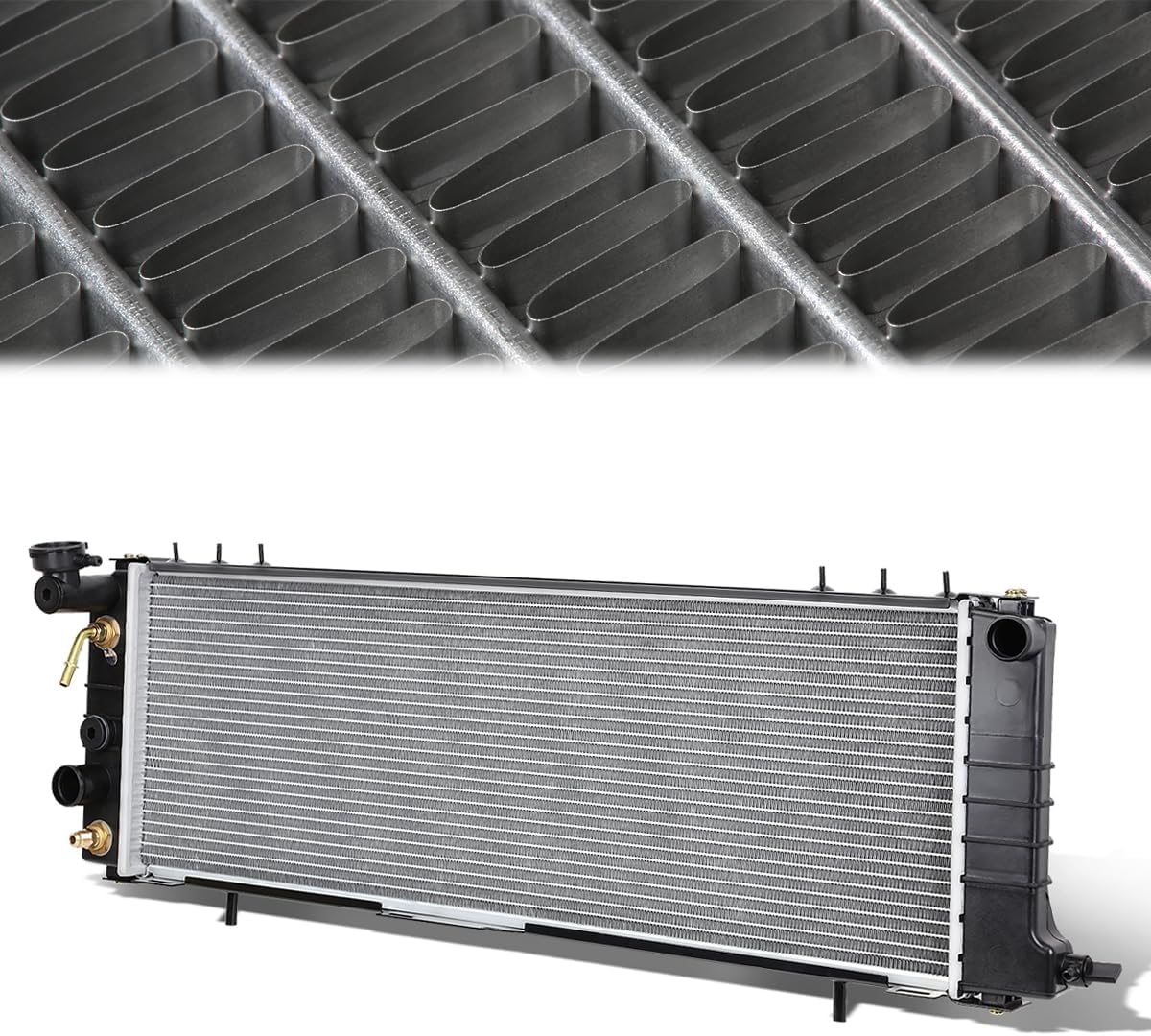 1193 Radiator Compatible with 1991-2001 Jeep Cherokee 1991-1992 Comanche AT Factory Style Replacement Aluminum Core Cooling Radiator CU1193 8011193 2671 52028133 52004920 52009788