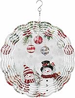 Vista 12 de Molinillo de viento de otoño, calabaza naranja, hoja de arce de acero inoxidable para patio y jardín, esculturas de viento Hapyy Fall Y'all de 10