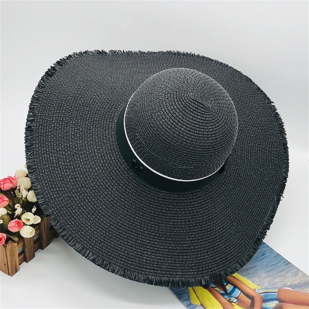Encrypted Version Braid Brim Hat Sun Ladies Beach
