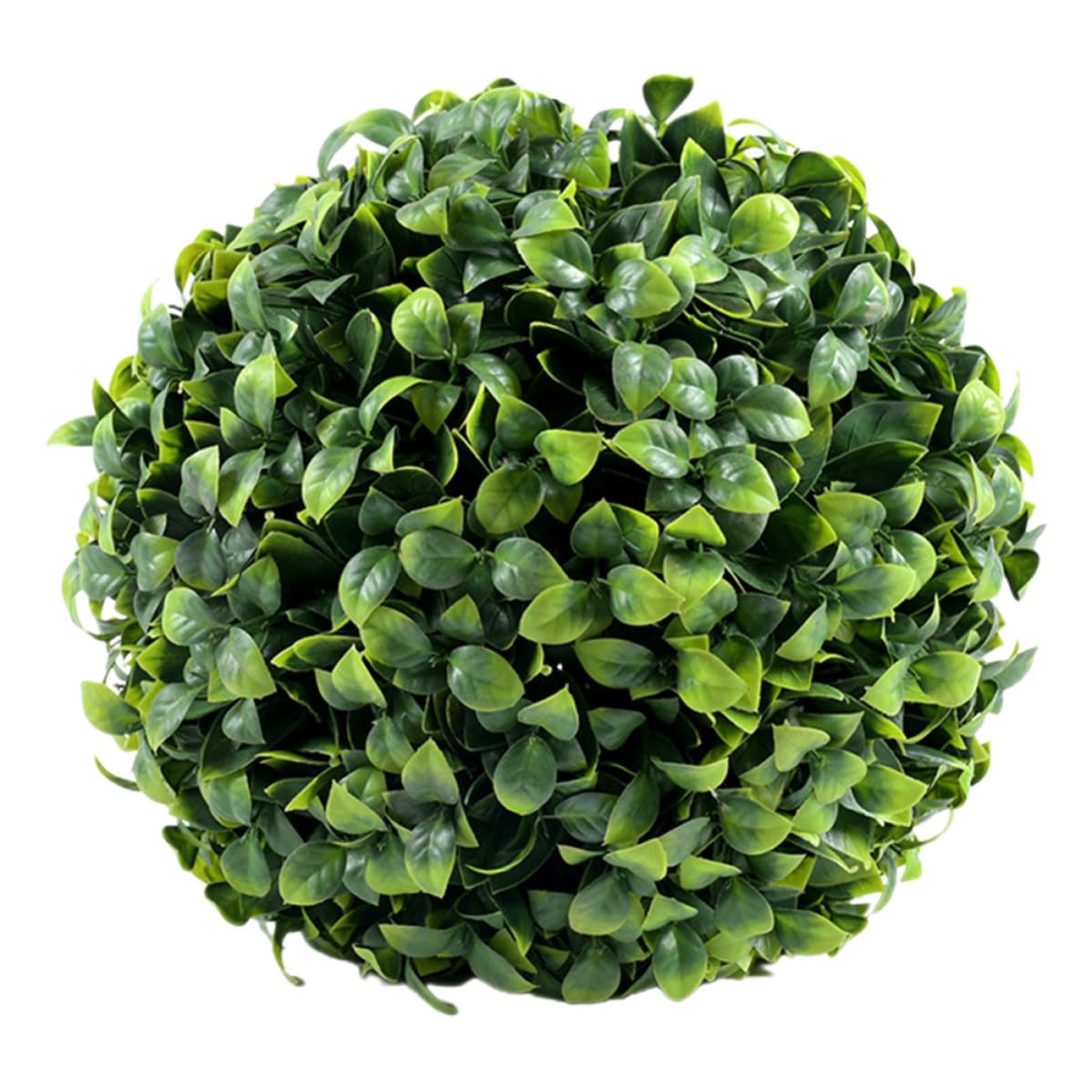 Boule topiaire verte realiste pour masquer le manque de verdure du balcon
