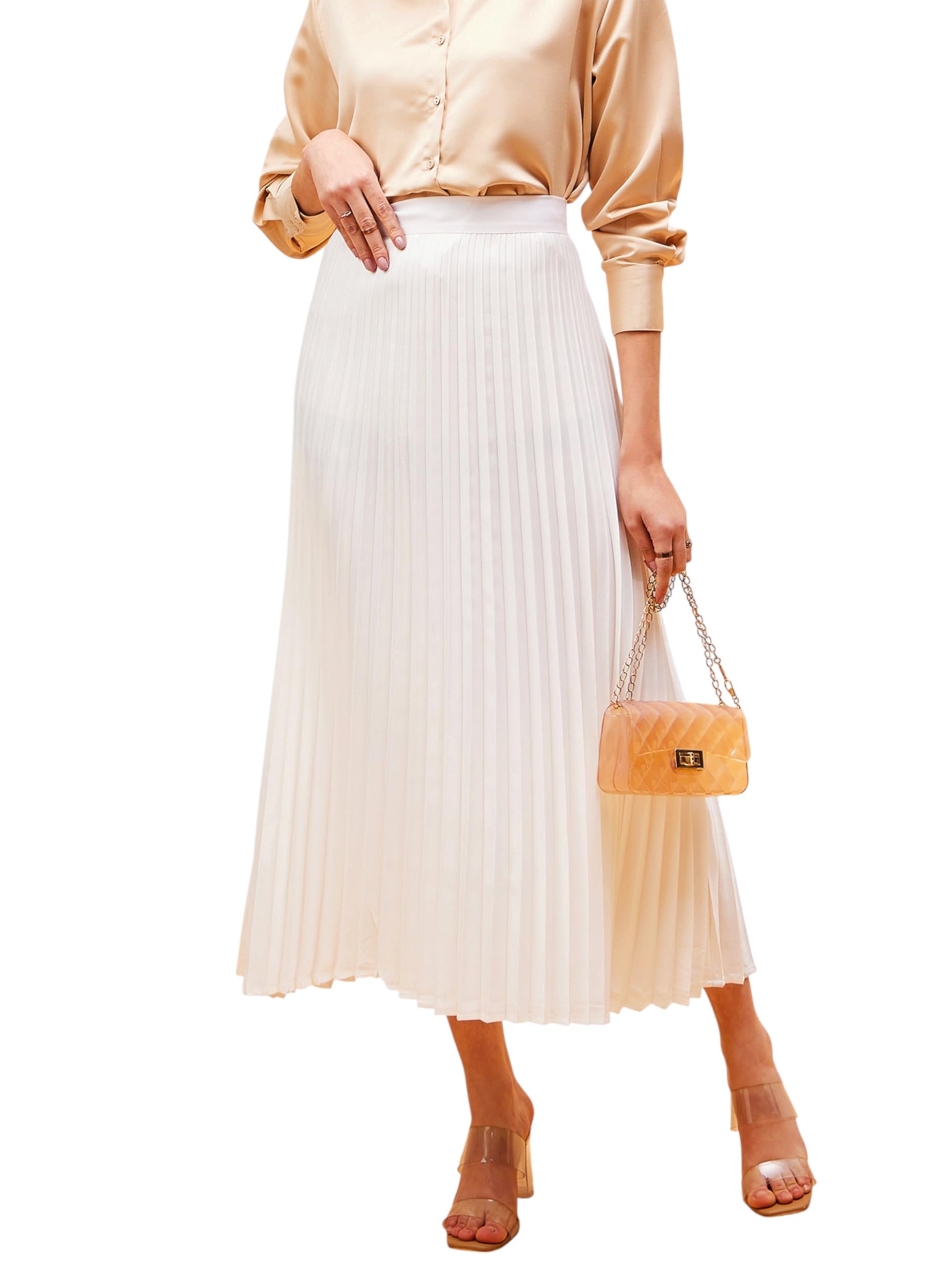 sassafras Women Accordion Pleated Skirt-picture-34