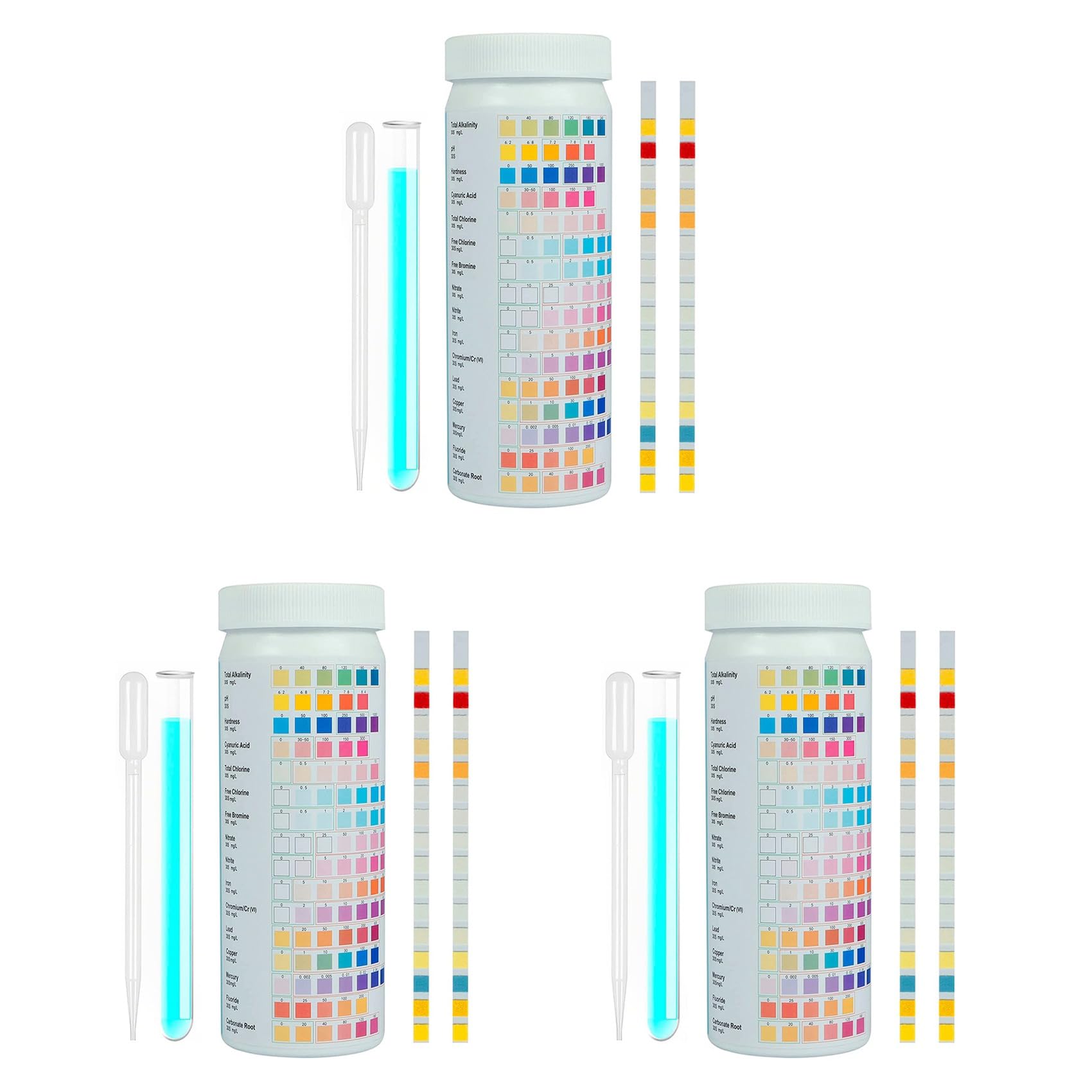 Jnchdghwa As Shown 16 In 1 Premium Drinking Water Test Kit,For Drink Water,300 Strips Accurate Water Test Strips Water,For Hardness Ph Lead