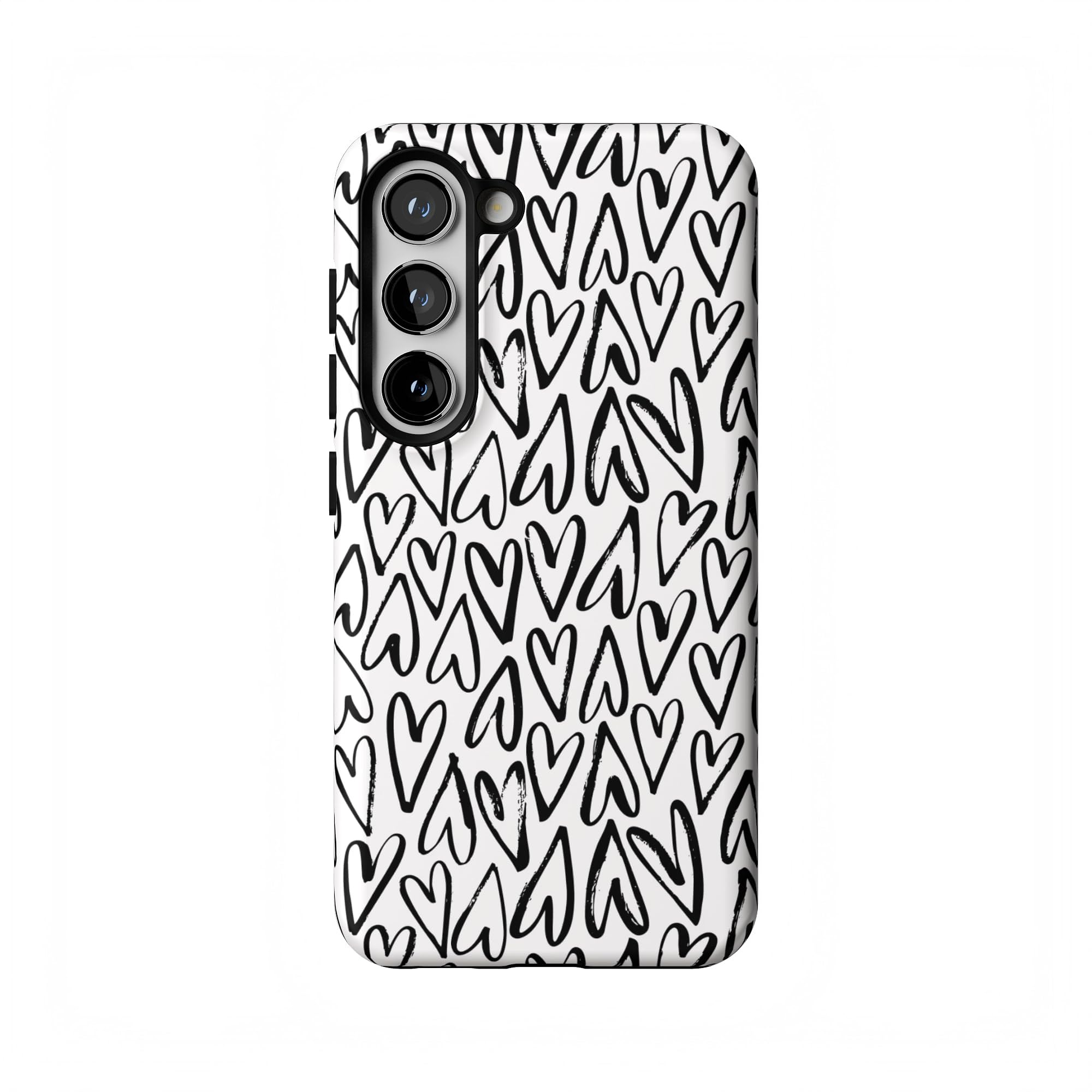 Casely Galaxy S23 Case | Heart Throb | Endless Hearts | Essential Slim Dual-Layer Protective Design