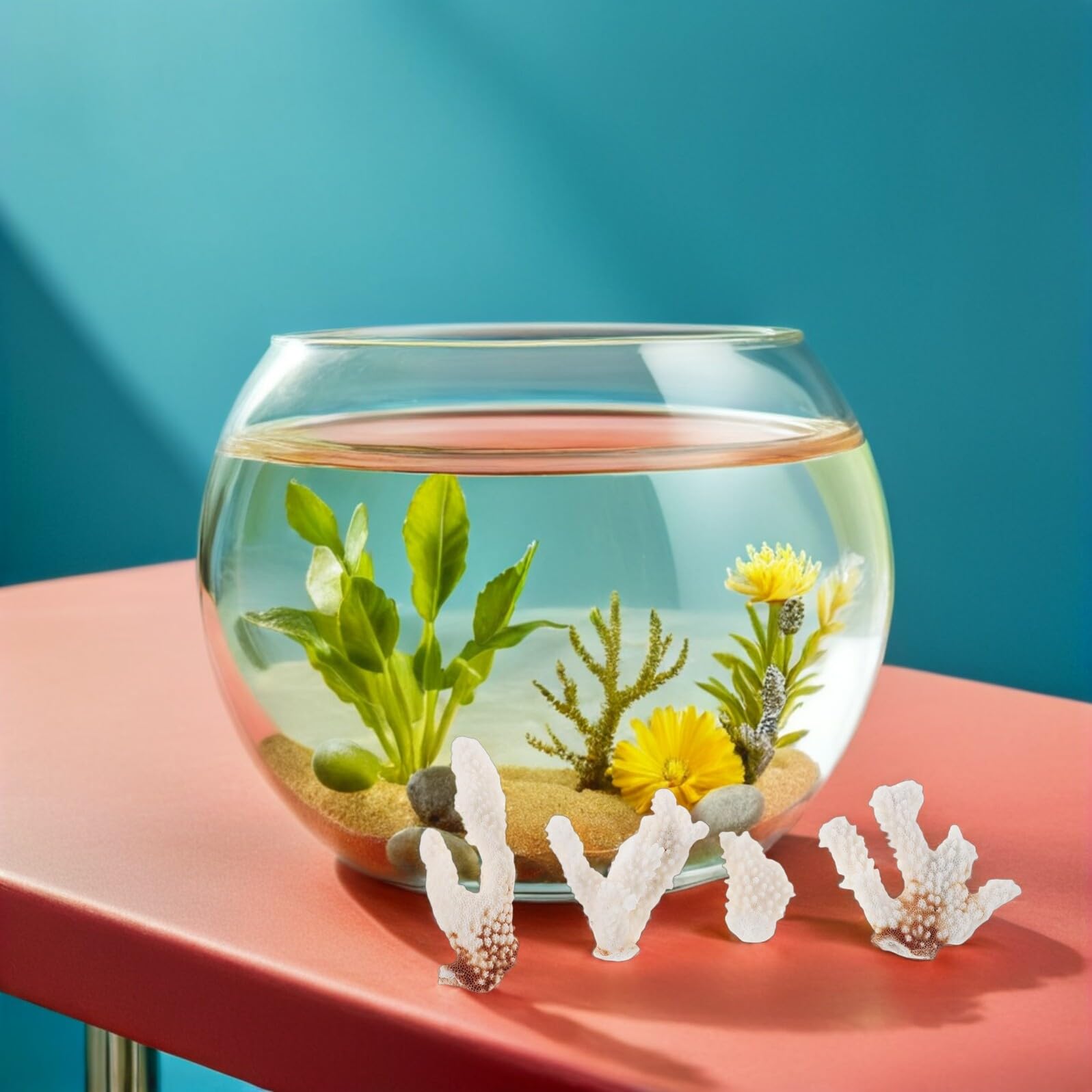 Echter Korallenast Aquarium Dekoration 200g Naturkoralle Riffgestaltung Unterwasser Deko Aquarien Ornament