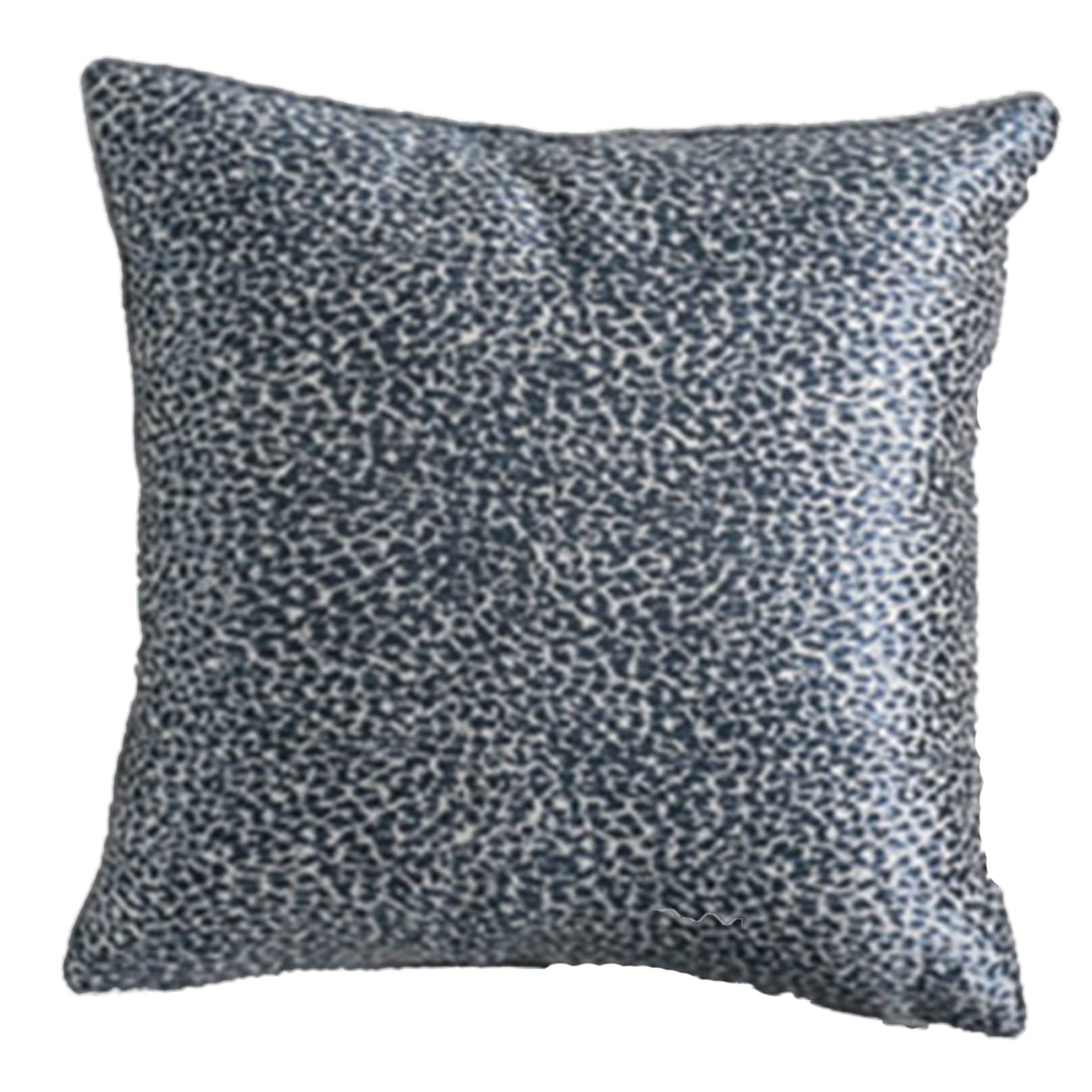 Funda de almohada de jacquard azul con núcleo para decoración de cama, cojín cuadrado con cremallera, almohada para sofá, dormitorio, silla, asiento de coche, 45 x 45 cm