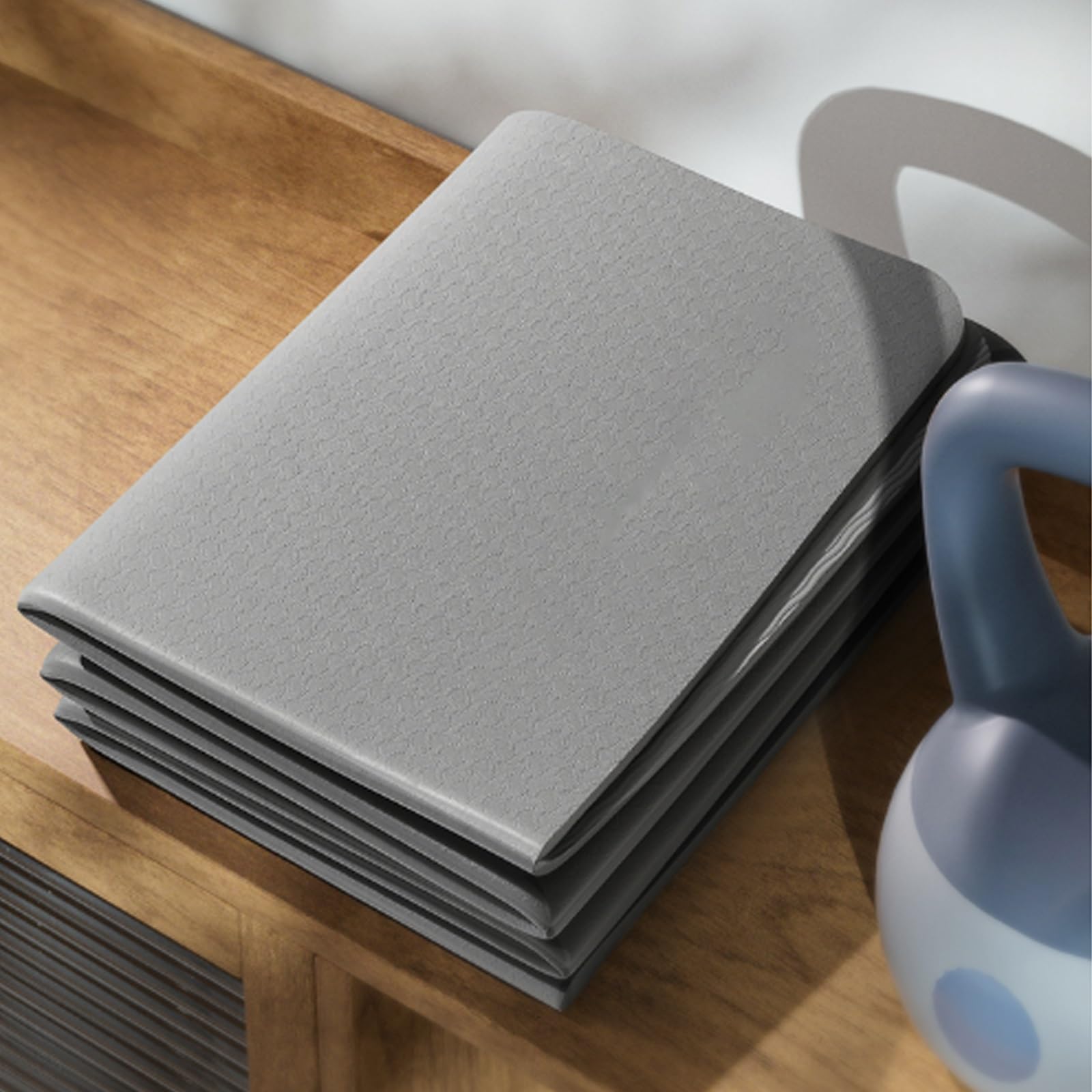 Plegable Viajes Esterilla de Yoga Ecologica PortáTil Pilates Mat Multifuncional Ligera Esterilla Entrenamiento para Casa Gimnasio Estiramientos AeróBics Hombre/Mujer
