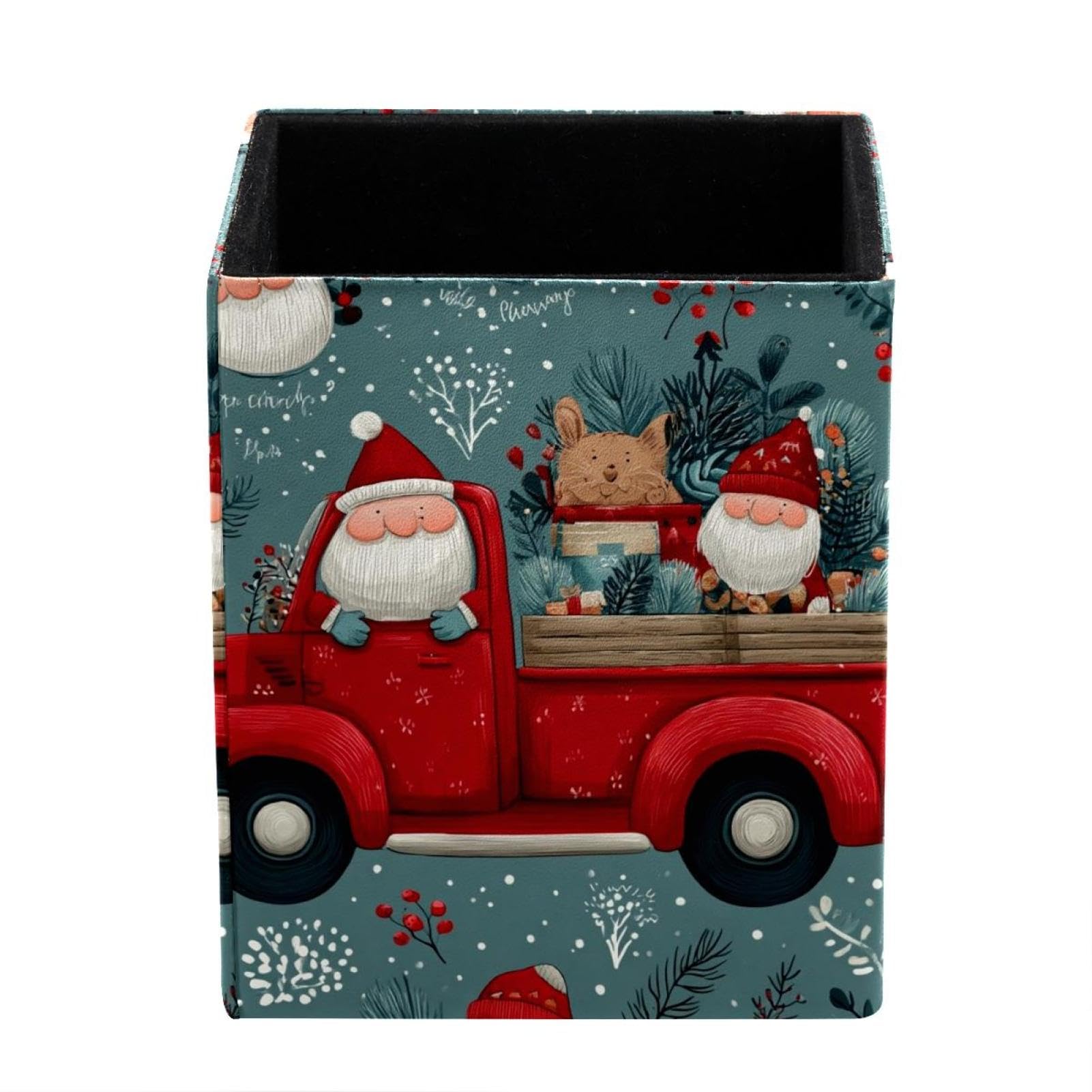sanfly fish Santa Claus Truck Desktop Storage Box Pencil Holder, Stationeries and Desk Supplies Organizer for Home, Office & School