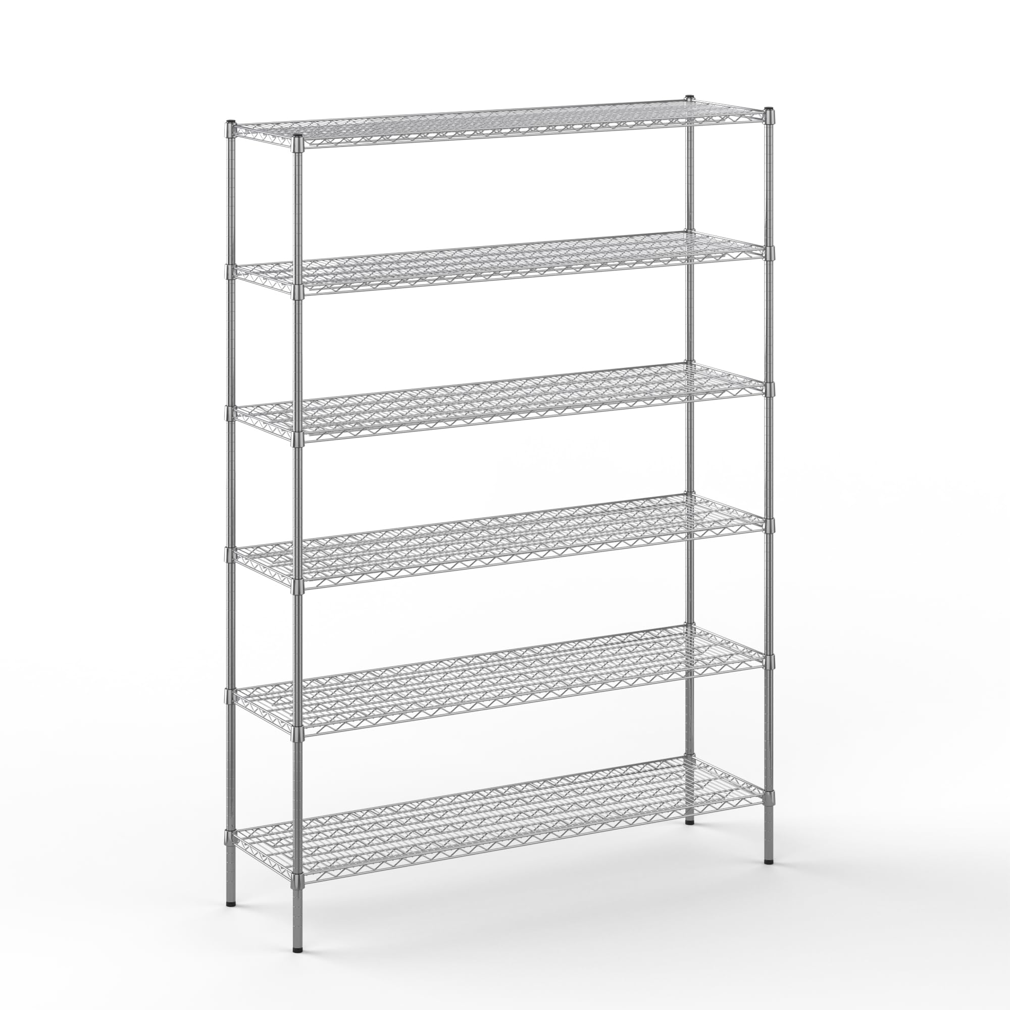 18" Deep x 60" Wide x 86" Height Wire Shelving Kit | 6-Tier | NSF Commercial Storage Rack Unit