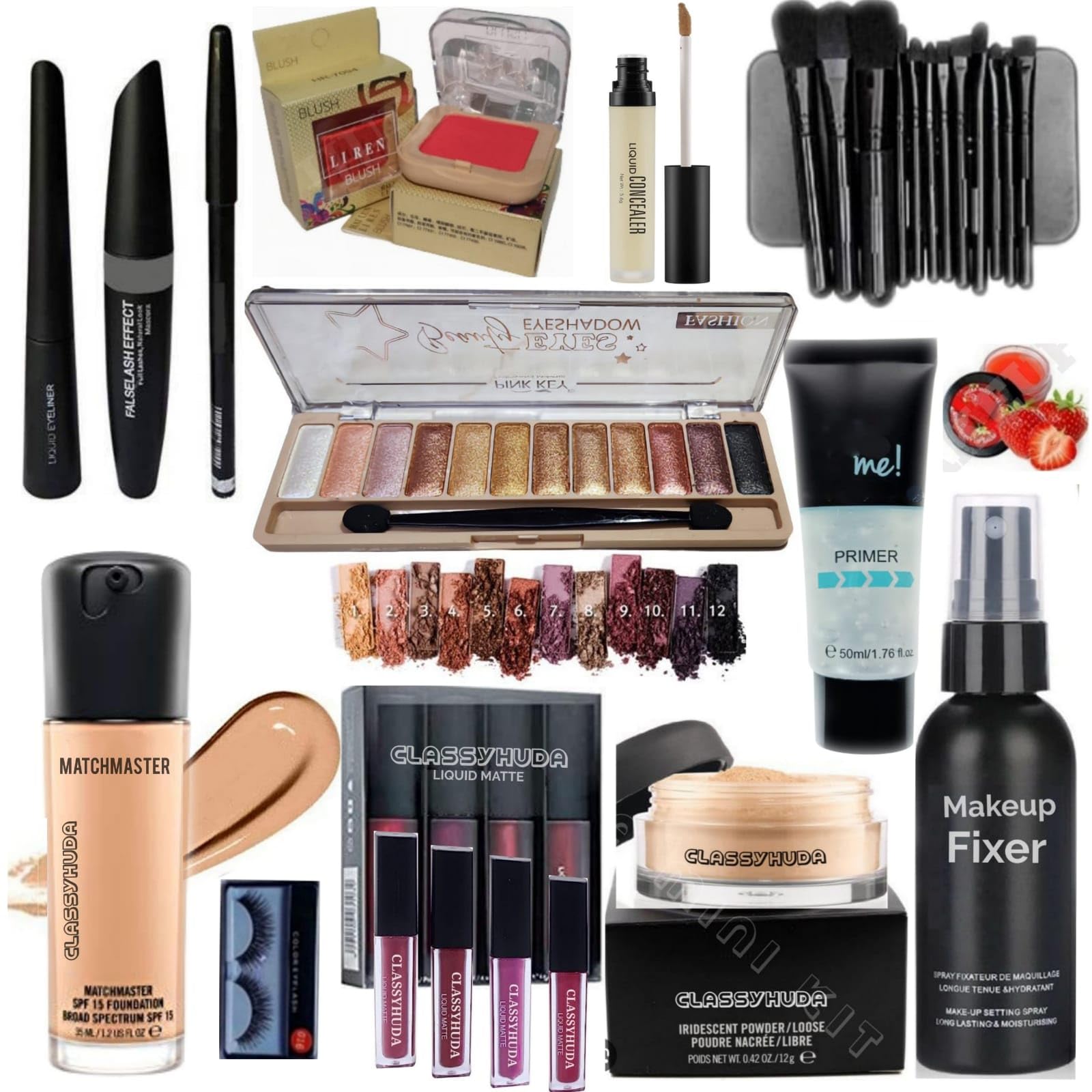 Professional Waterproof Makeup Kit Combo For Women & Girls All Products In 1 Kit Set Of 14.