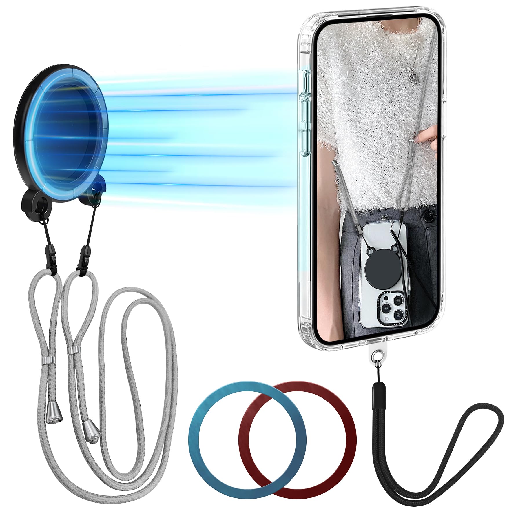 Amazon.co.jp: Denaisii スマホストラップ 首掛け, ショルダー