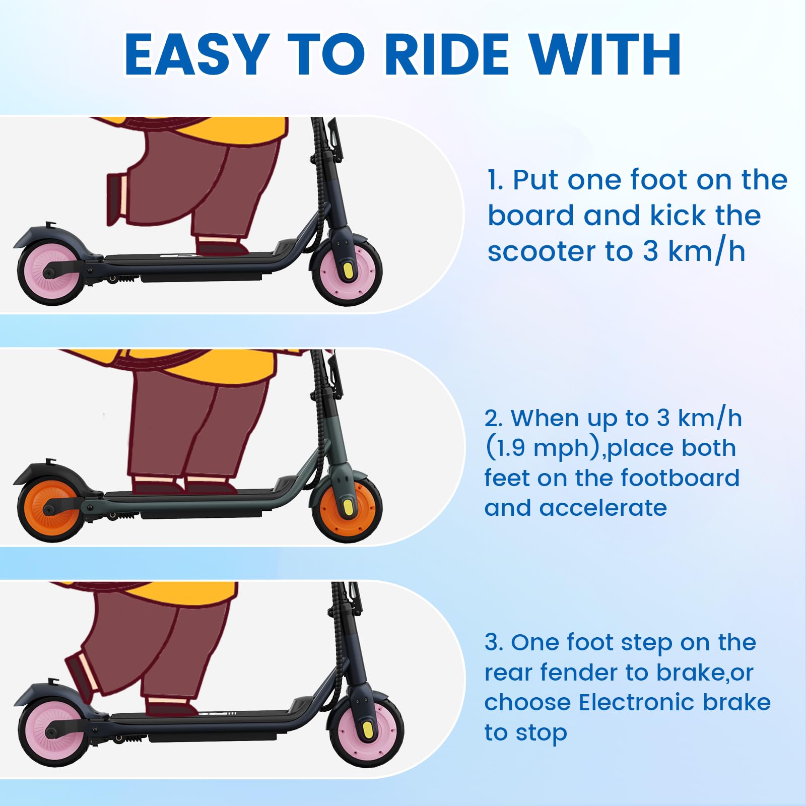 Trottinette électrique ATSANT LB30lite, moteur puissant de 350 W, autonomie de 20 à 25 km, vitesse de 31 km/h, connectivité via application, trottinette électrique pliable de 8,5 pouces