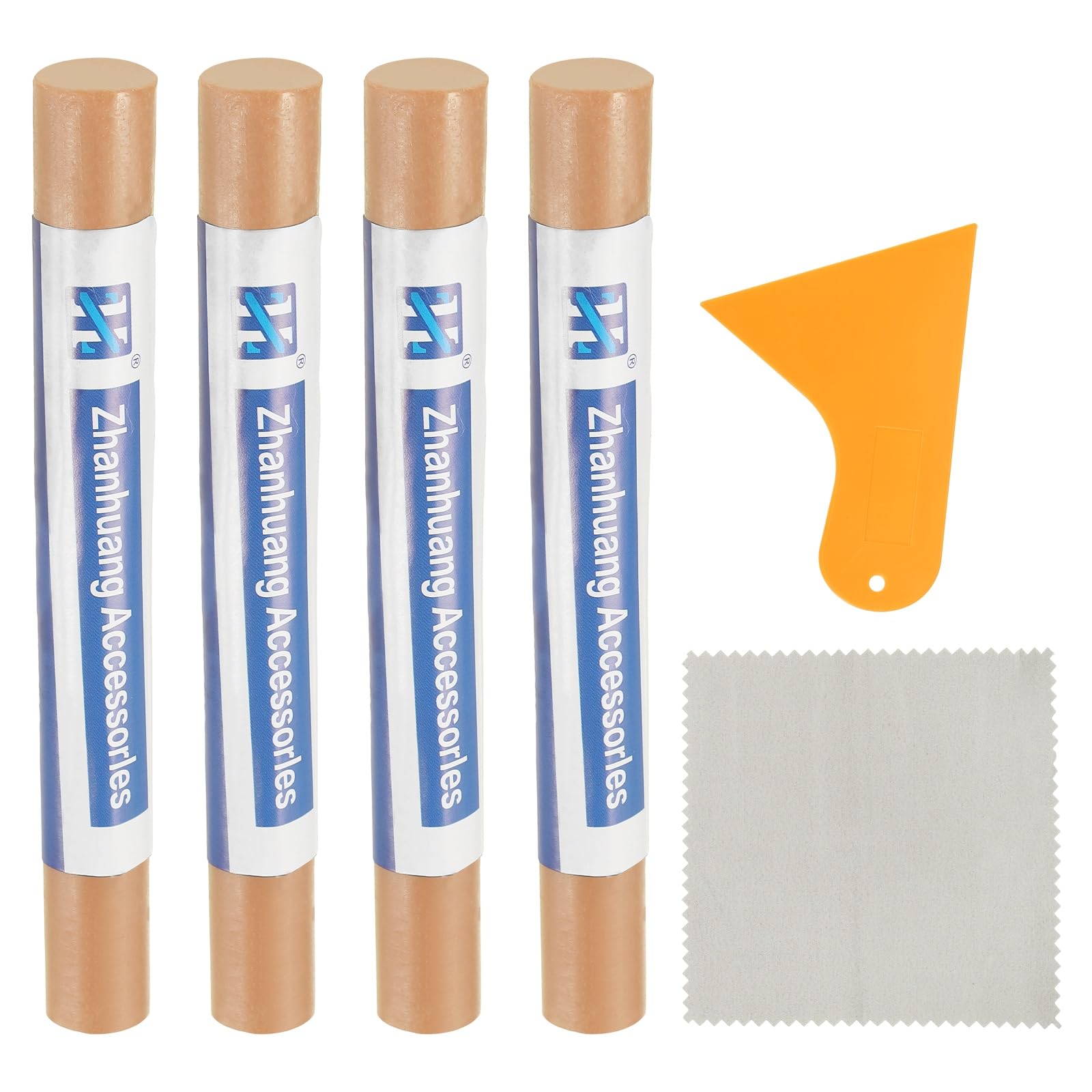 sourcing map 4Pcs Wood Filler Sticks, Wax Touch Up Furniture Repair Crayon