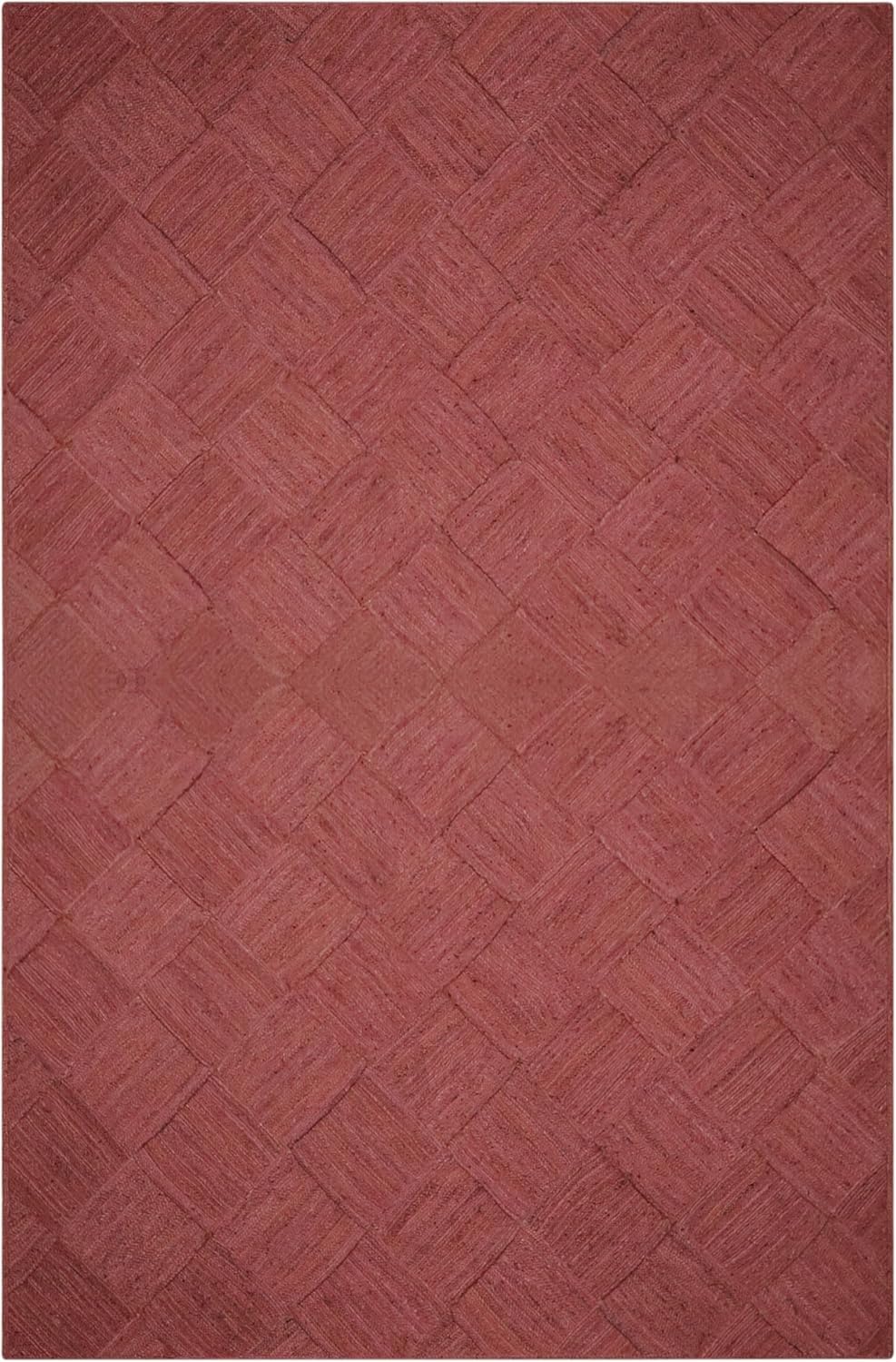 Tappeto Kilim intrecciato a mano, 10 x 20 cm, in iuta marrone, spesso 0,7 cm, motivo geometrico, in sisal, per interni ed esterni, per camera da letto e soggiorno