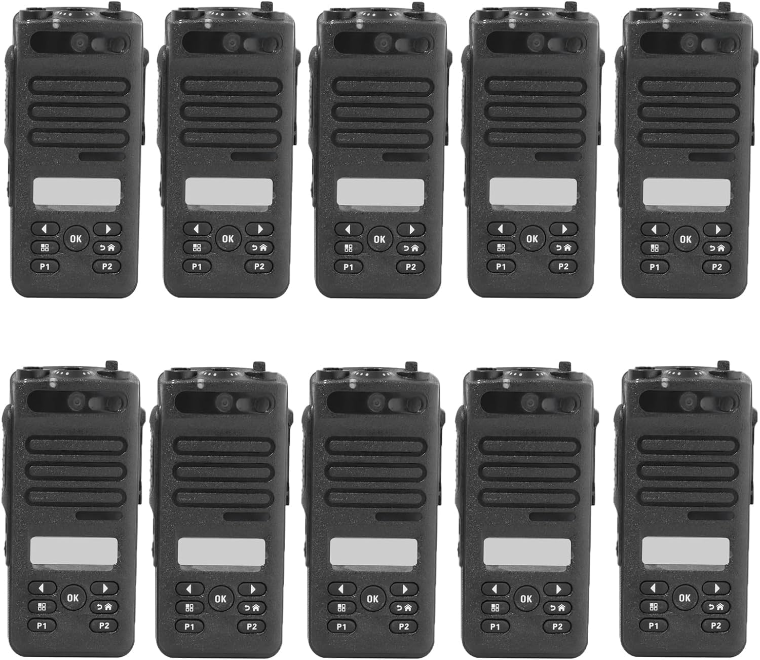 10Pack XPR3500 Housing Case Front Cover with Speaker for XPR3500 Two Way Radio