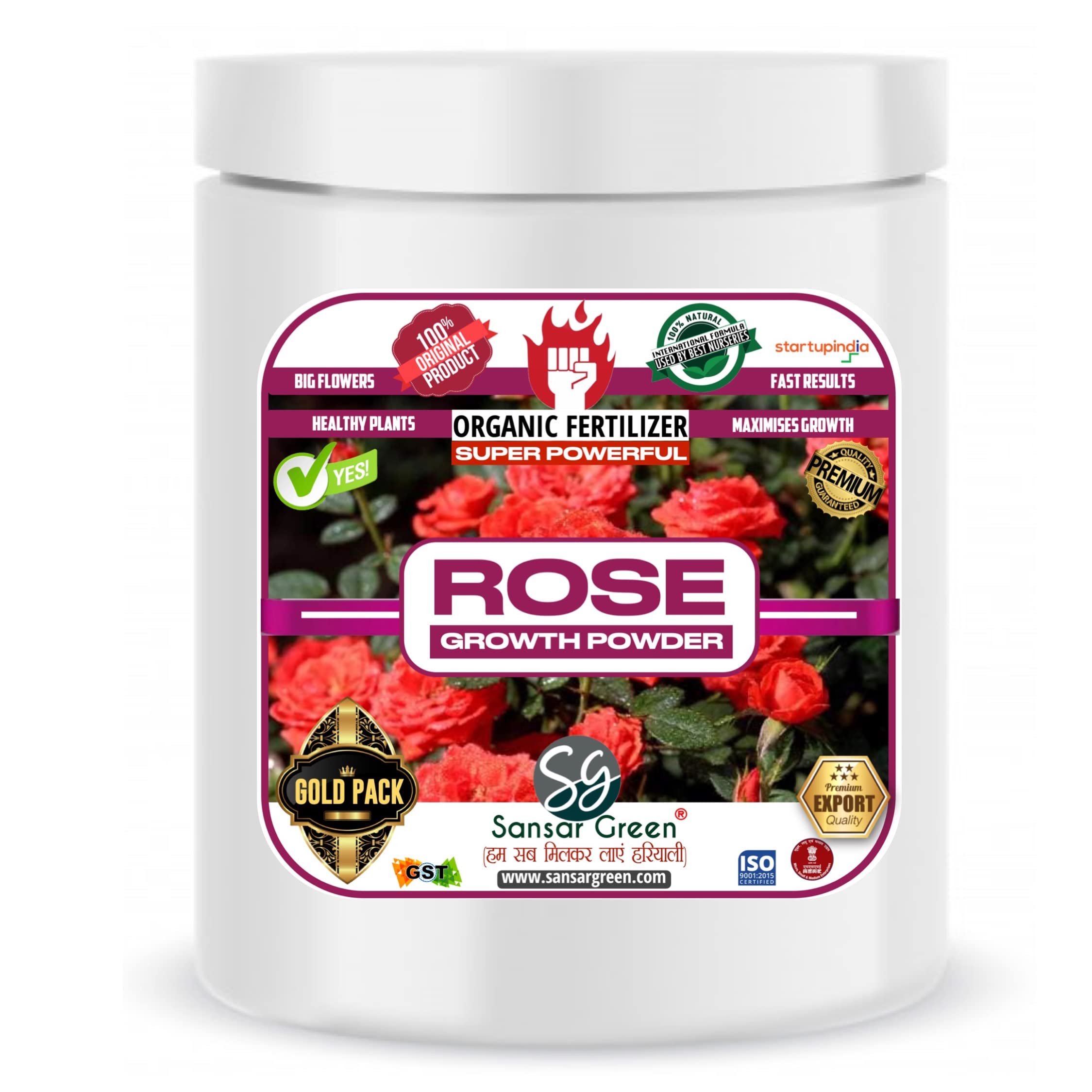 Sansar Green® Rose Growth Powder, Premium Essential Super Powerful Organic Fertilizer for Maximising Flowering and Growth in Rose Plants, with Charged Micro-organism and Added Growth Hormones (400 gm) (B09H46XPPH) Amazon Price History, Amazon Price Tracker