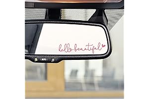 HELLO BEAUTIFUL Lilac Car Accessories: Eye-Catching Decals for Women on the Go
