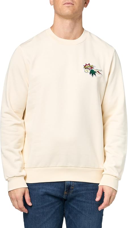 Lacoste Men's Holiday Badge Organic Cotton Sweatshirt