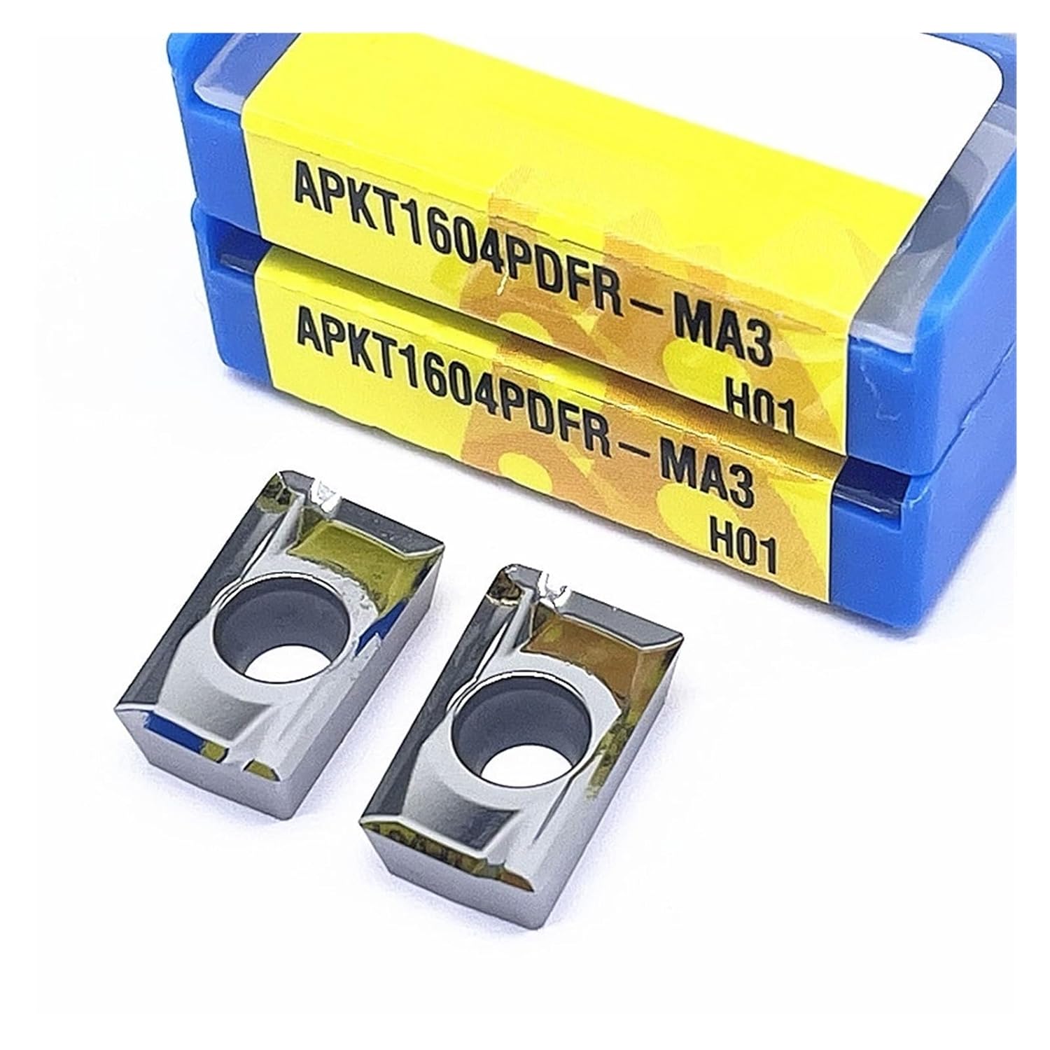 Carbide Turning Inserts 10PCS APKT1135 Hard Alloy Turning Tool Aluminum Cutting Indexable Lathe(APKT1135-G2 H01)