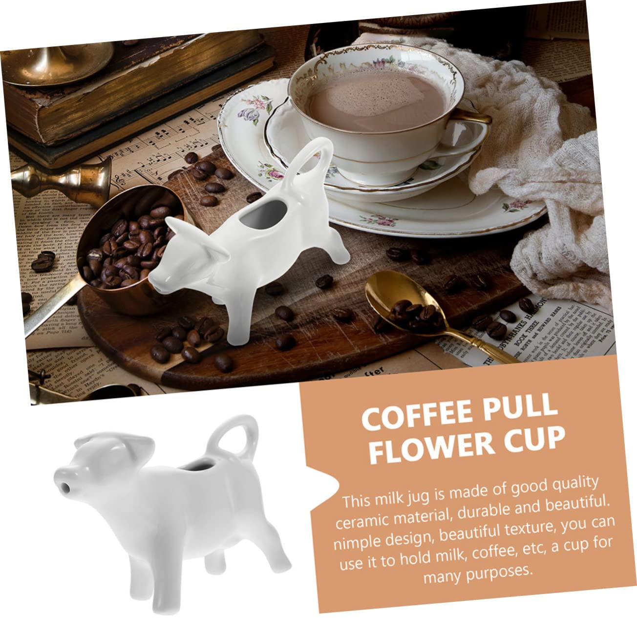 VALICLUD 3 pièces Pichet Céramique Laitière Multifonction pour Maison Restaurant Accessoire Pratique pour Sauces et Lait Design Moderne et Décoratif