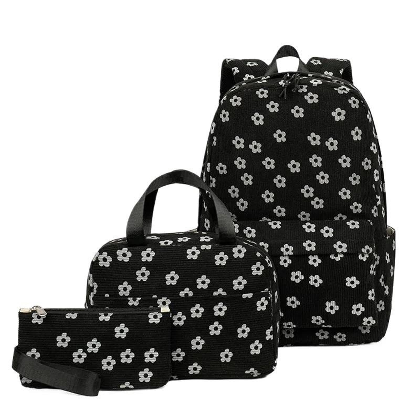 Cord 3Pecs/Set Rucksack Einfarbige Damenrucksäcke