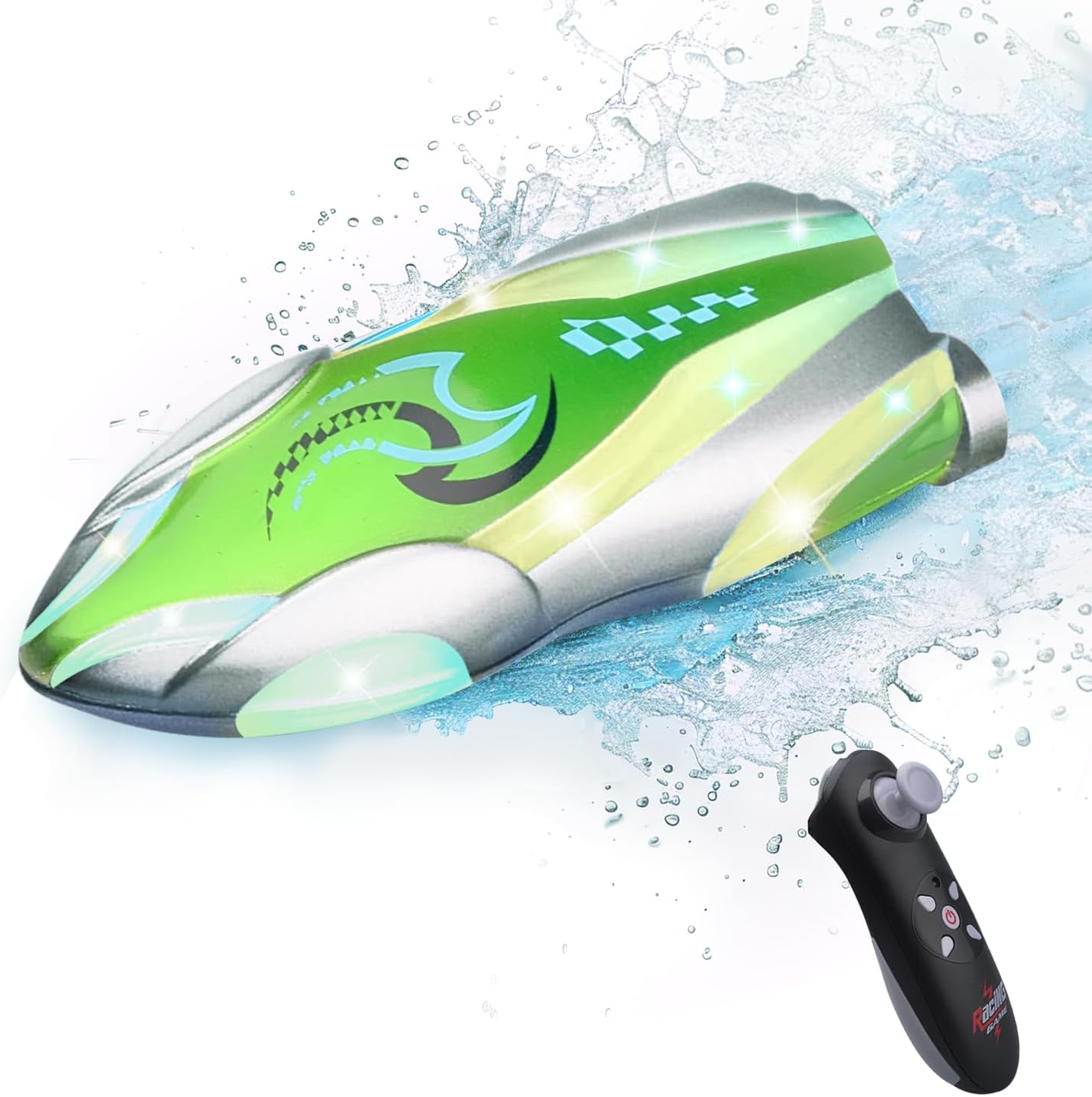 Force1 Velocity H102 RC Boat - Remote Control Boat For Pools And Lakes, Fast RC Boats For Adults And Kids With 20 Mph Speed Boat, 4 Channel 2.4GHZ