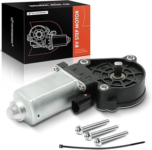A-Premium Motor de paso de entrada de escalera RV compatible con escalones eléctricos Kwikee Lippert Series 22, 23, 26, 28, 30, 31, 32, 33, 34, 35,