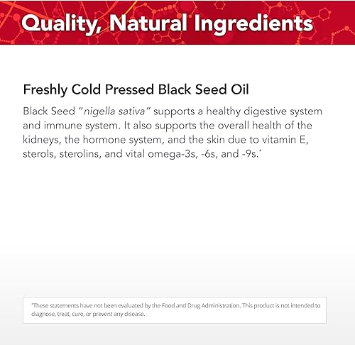 Miniatura 4 de Physician's Strength Aceite de semilla negra, 8 onzas líquidas, apoya una respuesta corporal saludable, recién prensado en frío, sin OMG, 48