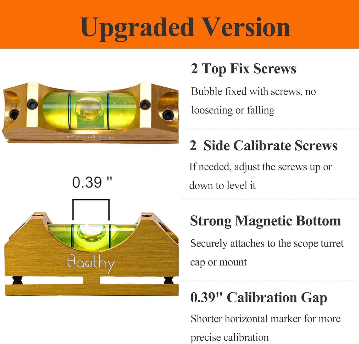Hawthy Scope Leveling Kit Scope Bubble Level Picatinny Scope Level Magnetic Level Tool Bubble Leveling System