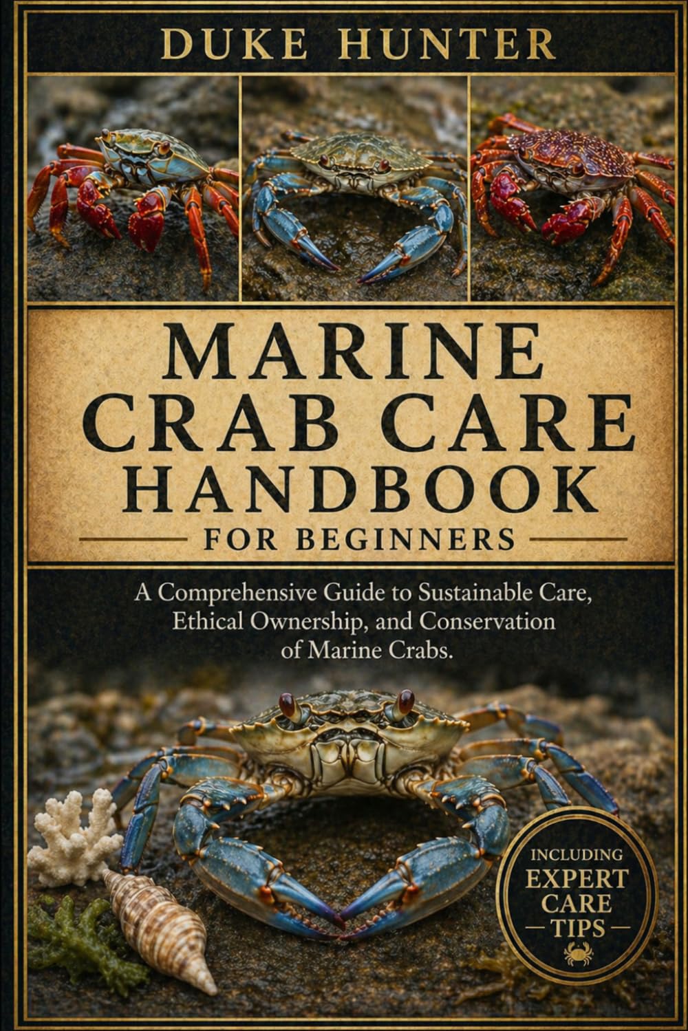 MARINE CRAB CARE HANDBOOK: A Comprehensive Guide to Sustainable Care, Ethical Ownership, and Conservation of Marine Crabs.