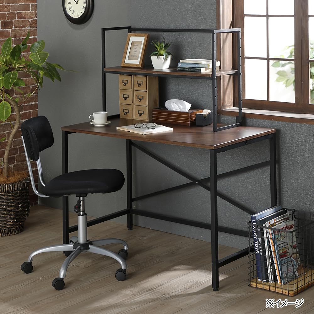 Amazon｜カインズ(CAINZ) 棚の高さが変えられる 机上ラック ブラウン