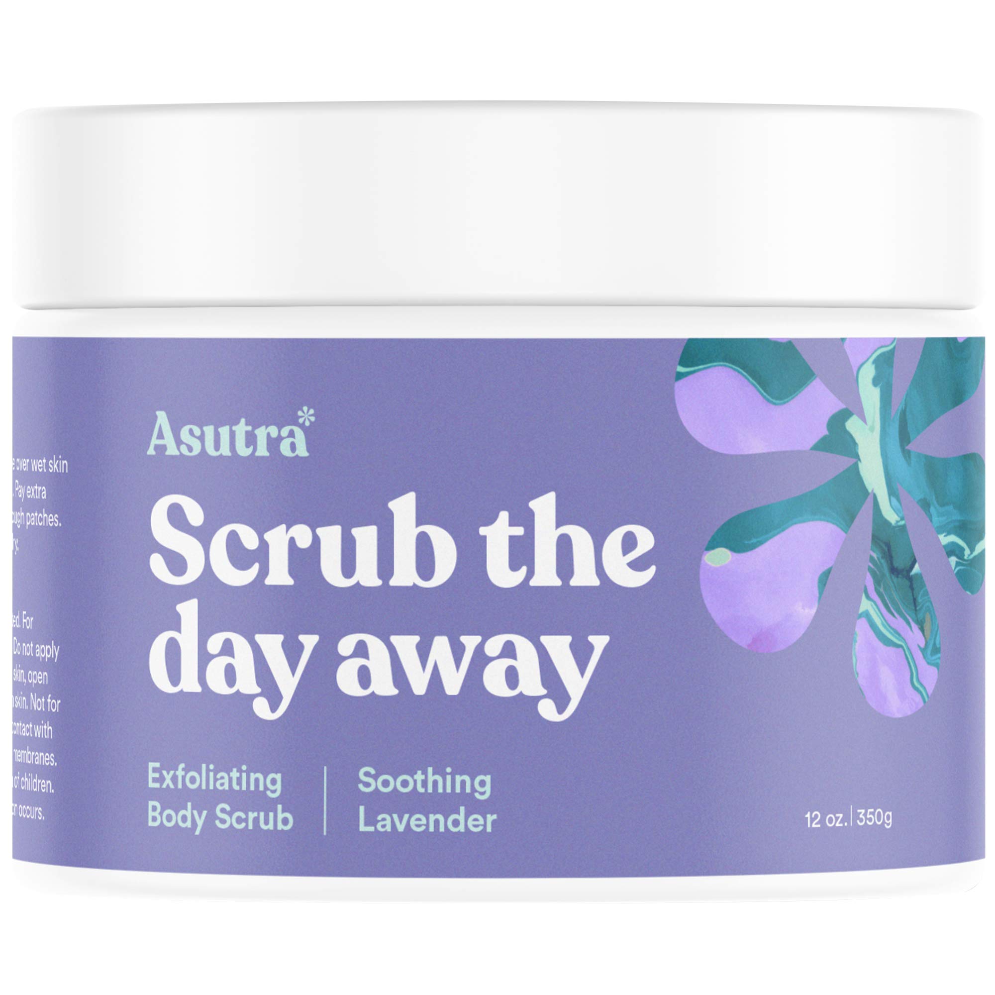 asutra organic exfoliating and moisturizing dead sea salt body scrub