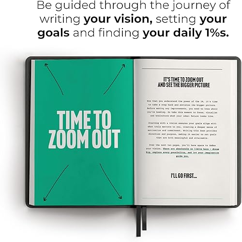 Miniatura 3 de One Percent Diario de Steven Bartlett - Destacado en el diario de un CEO Podcast - Diario guiado de bienestar para hombres y mujeres - Diario diario