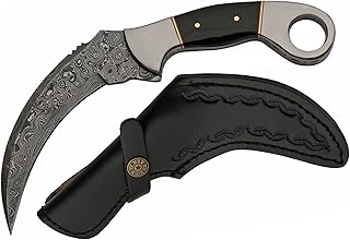 SZCO Supplies Damascus Steel Karambit Damascus Steel Knife - SZCO Supplies