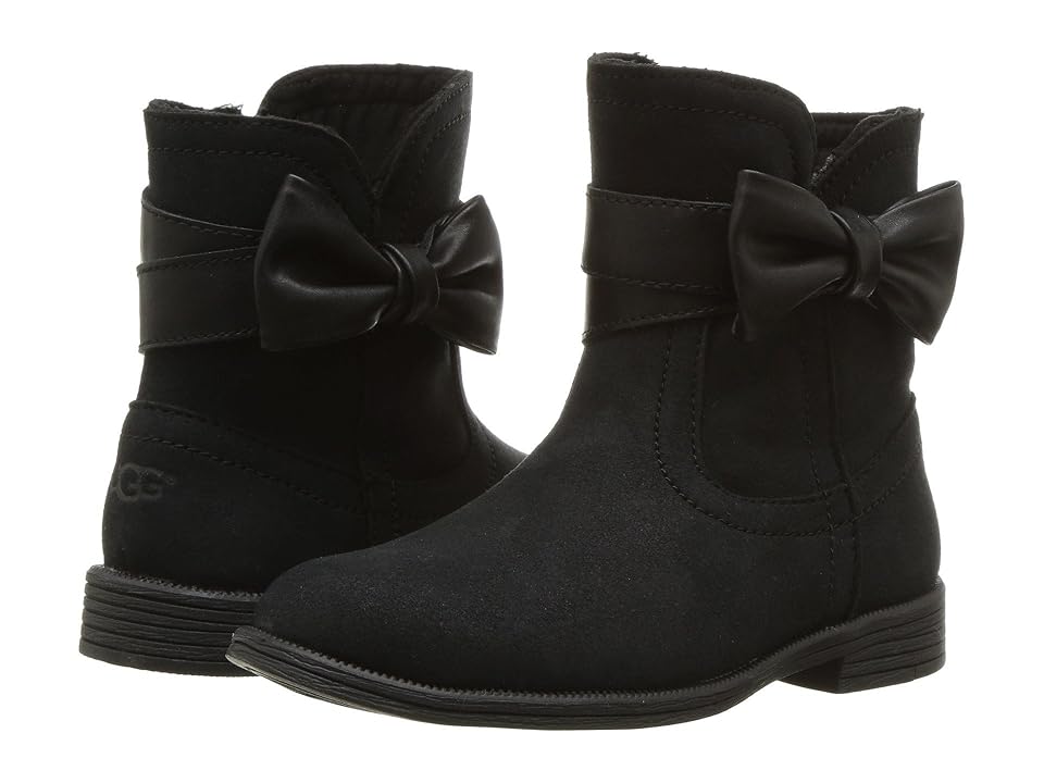 

UGG Kids Joanie Bow Boot (Toddler/Little Kid/Big Kid) (Black) Girls Shoes