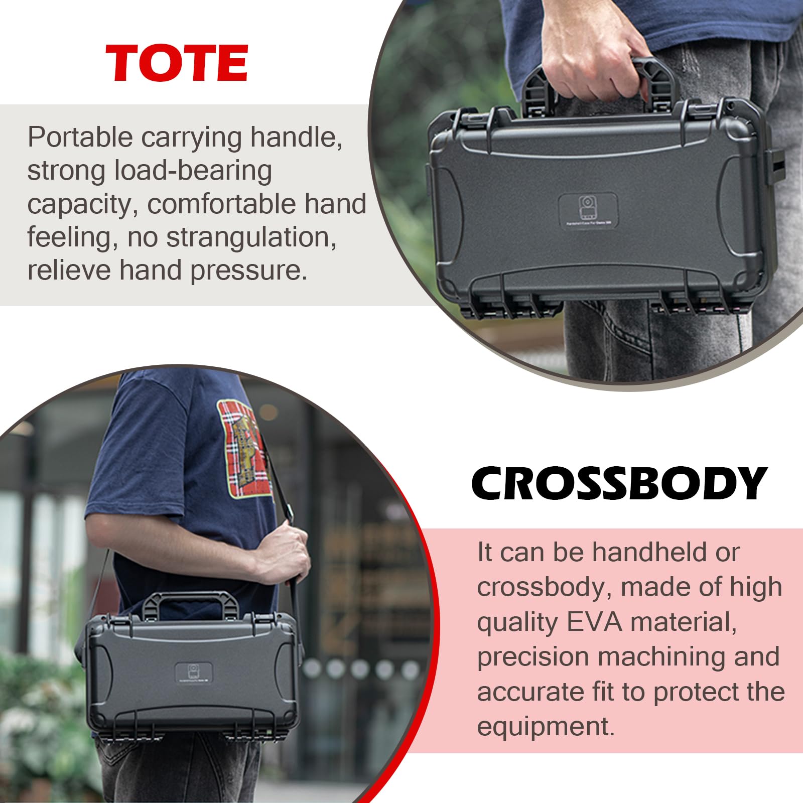 Maleta impermeable para cámara DJI Osmo 360, doble capa de carcasa dura bolsa de transporte para DJI Osmo 360 accesorios de la cámara