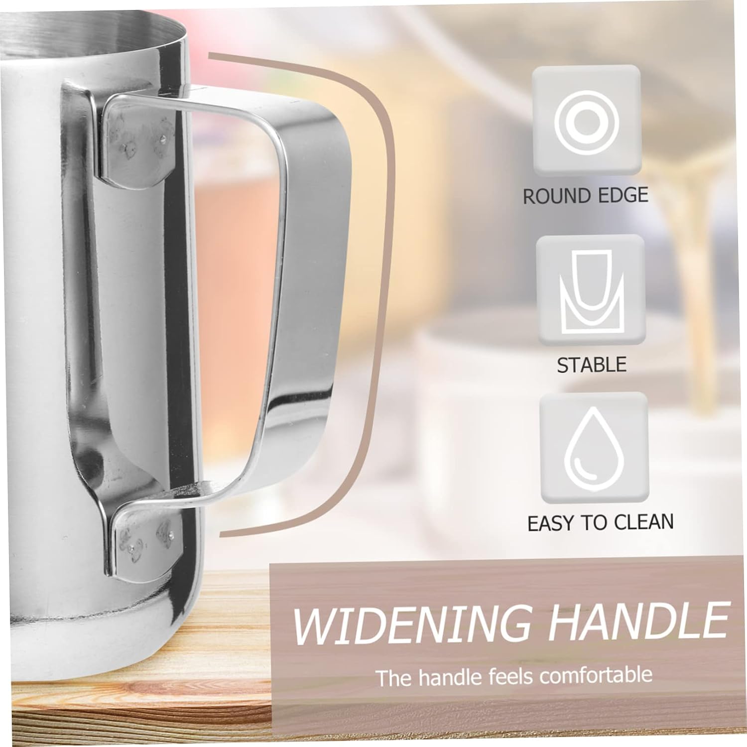 FONDOTIN DIY Candle Making Container Wax Melting Pot Handle Quick Cooling Essential Tool for Candle Making Style