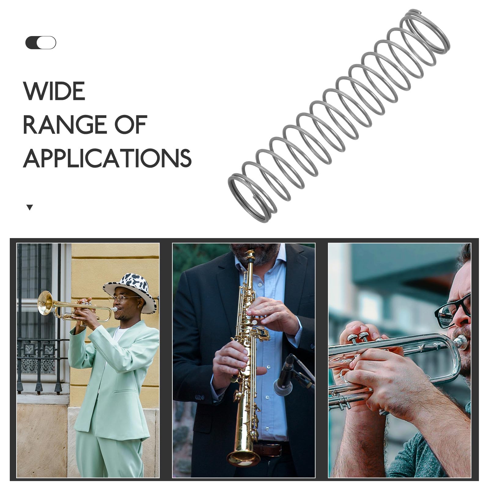 Ressort de Soupape pour Euphonium 3 Pièces Kit de Réparation Supplémentaire pour Système de Pistons Entretien Instrument à Vent