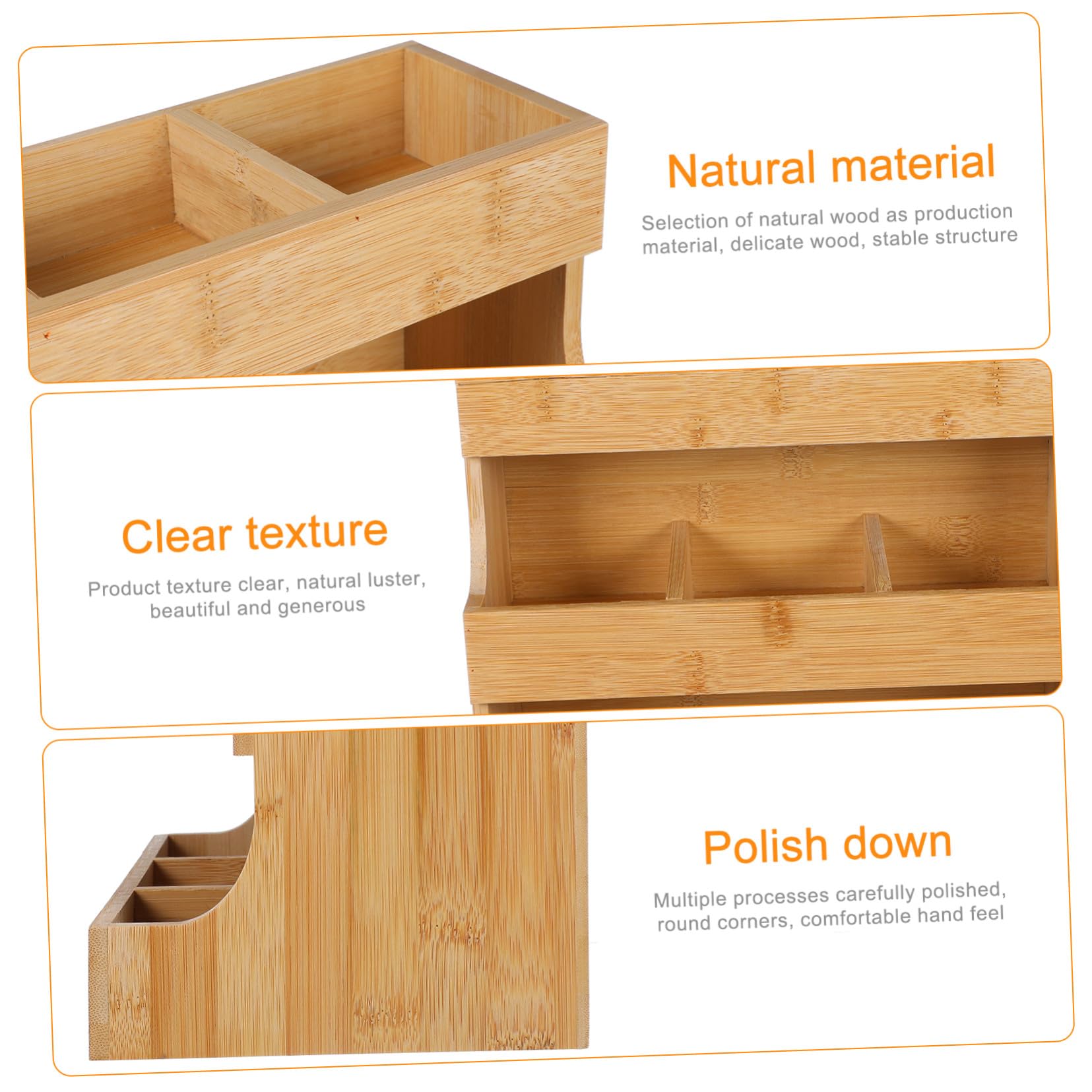 iplusmile Portabustine tè in Legno Resistente capacità Elevata, Organizer Raffinato per Bustine di tè e caffè, per Conservare Bustine in Cucina o Ufficio