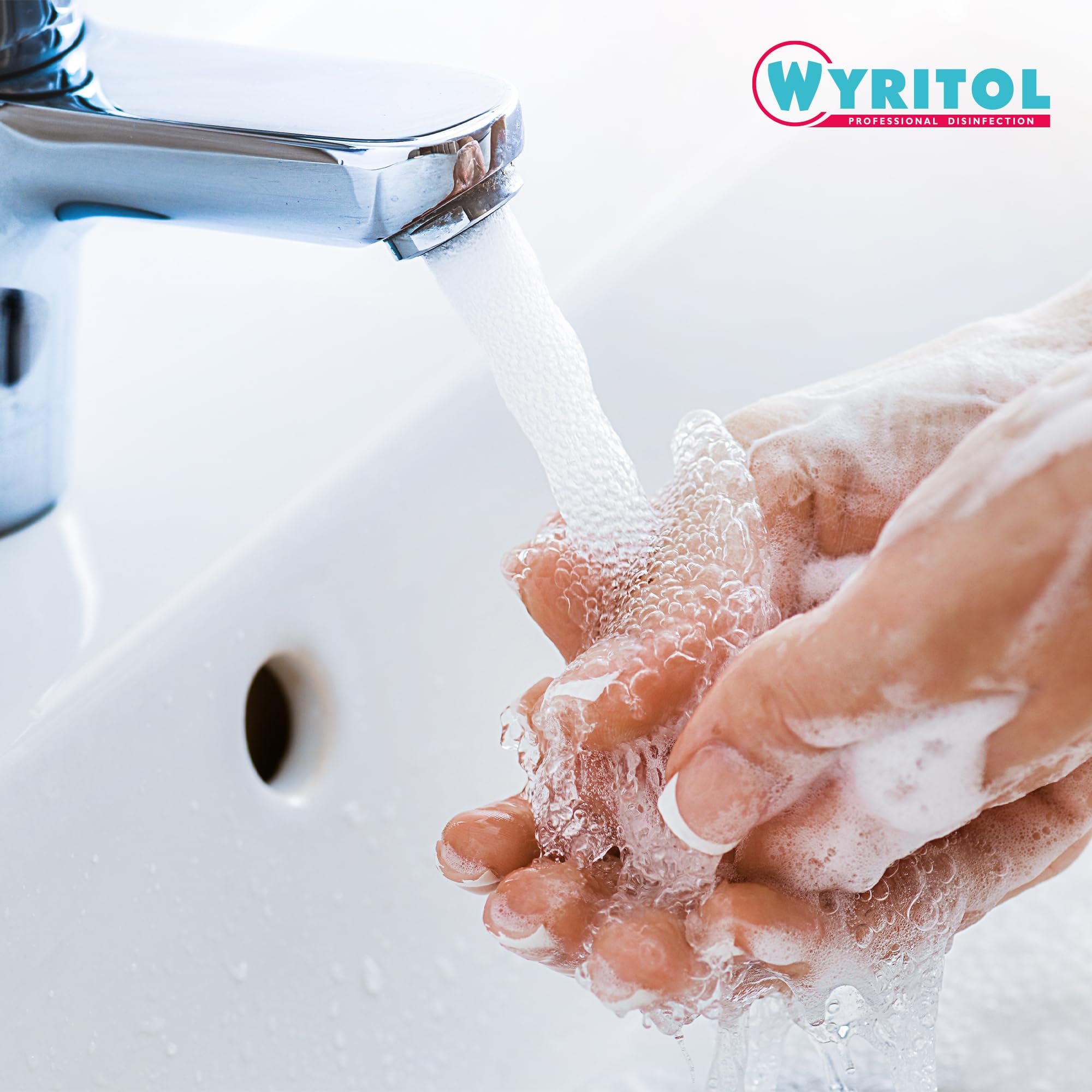Wyritol - Savon liquide désinfectant - Nettoie, dégraisse et désinfecte - Virucide, bactéricide, levuricide, fongicide - Formule naturelle - Adoucit les mains - 5L - Fabrication française
