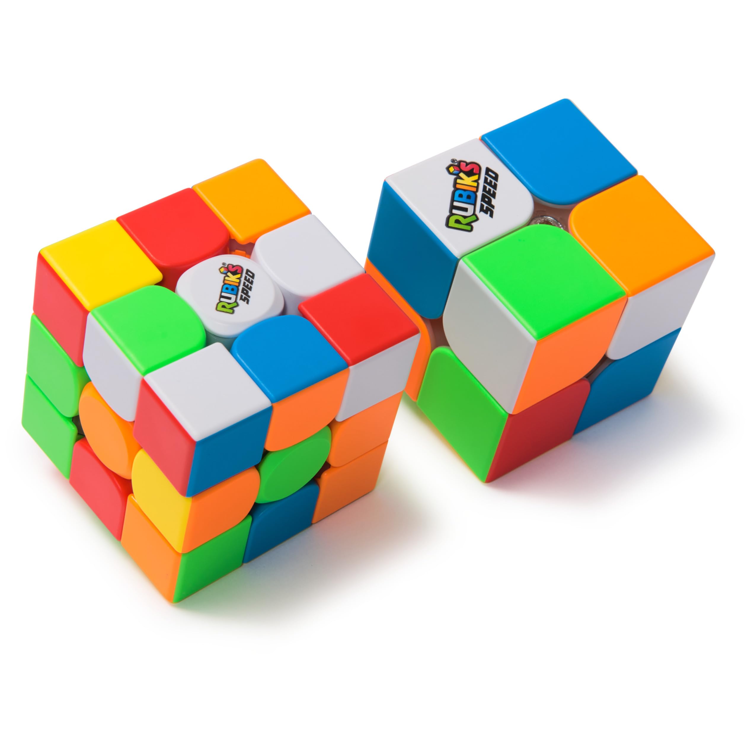 Rubik's Cubo Duo Speed Cube 3x3 e 2x2, l'originale, ultra leggero, lavorazione di alta qualità, confezione doppia per principianti e professionisti, età 8 anni