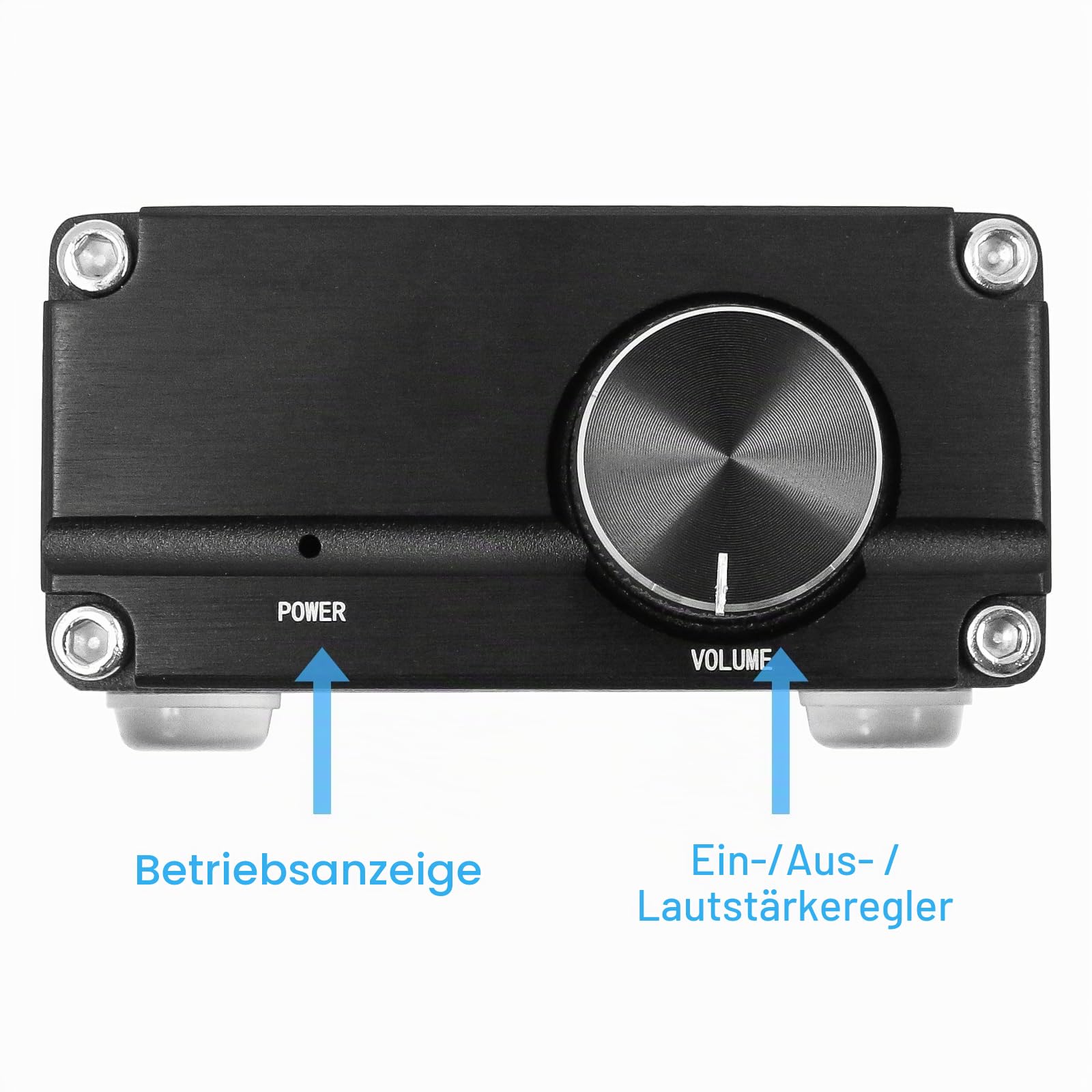 DollaTek 100W Mini Subwoofer Leistungsverstärker TPA3116D2 Audio HiFi Amp Schwarz